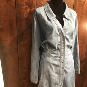 Simply Be - Womens Blue Denim Dress